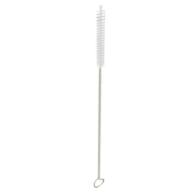 O208 175*30*5mm Stainless Steel Straw Feeding Bottle Pipe Glass Cleaner Straws Cleaning Brushes